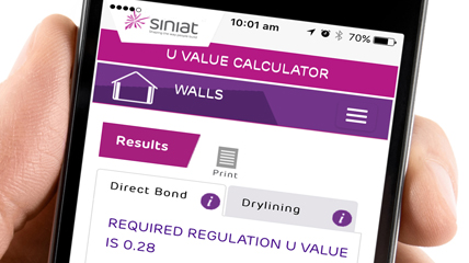 Siniat Thermal U-Value calculator