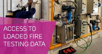 Access to loaded fire testing data